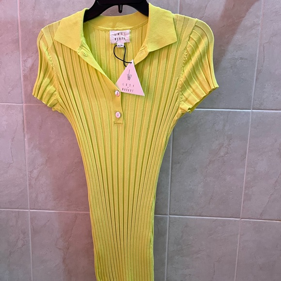 🌻NWT Lulu’s polo sweater dress 🌻 - Picture 3 of 5
